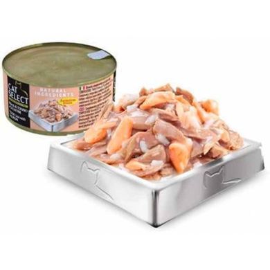 Cat Select (Кет Селект) Tuna with Salmon &ndash; Вологий корм з тунцем і лососем для котів (філе кусочками) 70 г