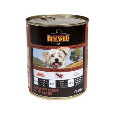 Belcando (Белькандо) Консервированный суперпремиальный корм с отборным мясом и печенью для собак всех возрастов 400 г