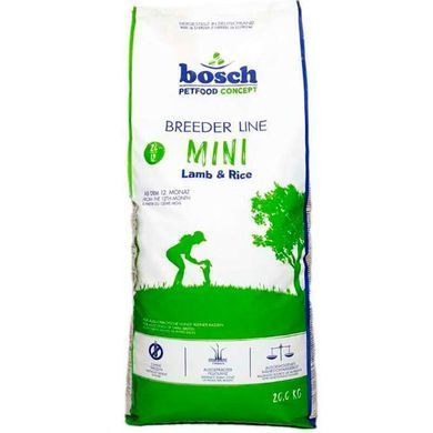 Bosch (Бош) Breeder Line Mini Lamb and Rice - Сухой корм с ягненком и рисом для взрослых собак мелких пород 20 кг