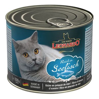 Leonardo (Леонардо) Reich an Fish - Консервированный корм с океанической рыбой для кошек 400 г