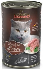 Leonardo (Леонардо) Reich an Leber - Консервированный корм с мясом птицы и печенью для кошек 400 г