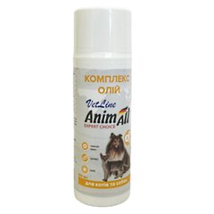 AnimAll VetLine (ЭнимАлл ВетЛайн) Комплекс масел (черный тмин, кунжут, лен) для котов и собак 100 мл
