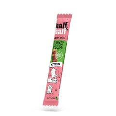 Half&Half (Хаф енд Хаф) Ласощі для кошенят у формі м'ясних паличок з індичкою, 5 г