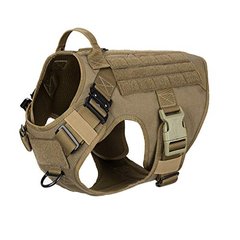 EliteK9 Tactical Harness (Харнесс) - Шлея - тактический жилет с ручкой для собак M койот