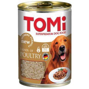 TOMi (Томи) 3 kinds of poultry - Консервированный корм с 3-мя видами птицы для собак 1,2 кг