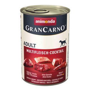 Animonda (Анимонда) Gran Carno Multifleisch pur Adult - Консервированный корм мультимясной коктейль для взрослых собак (рубленное мясо), 400 г Sale2!