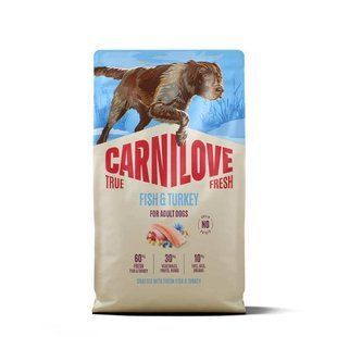 Carnilove (Карнилав) True Fresh Fish & Turkey - Сухой корм с рыбой и индейкой для взрослых собак, 4 кг