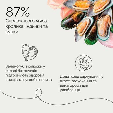 Savory (Cейвори) Bars With Rabbit - Джерки батончики с кроликом для собак, 100 г