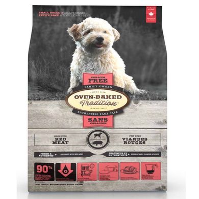 Oven-Baked (Овен-Бэкет) Tradition Grain-Free Red Meat Dog Small Breeds - Беззерновой сухой корм со свежим красным мясом для собак малых пород на всех стадиях жизни 1 кг