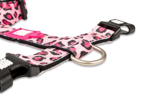 Max&Molly (Макс энд Молли) H-Harness - Шлея для собак Leopard Pink с леопардовым принтом, XS