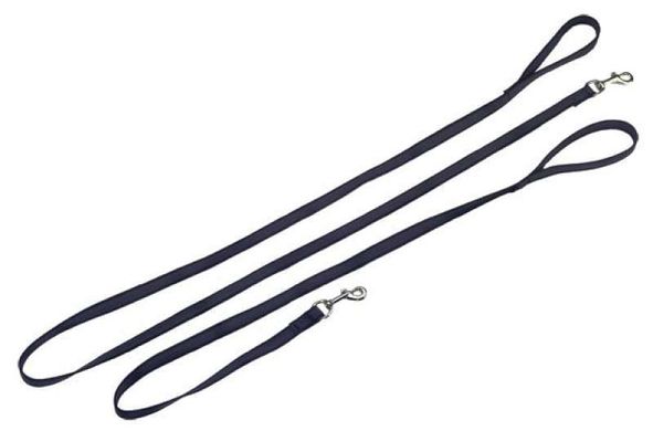 Sprenger (Шпренгер) Поводок нейлоновый прорезиненный с ручкой, для собак 2x120 см Черный