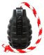 SodaPup (Сода Пап) Usa-K9 Grenade Reward Toy &ndash; Жевательная игрушка-диспенсер для лакомств Граната с канатом из суперпрочного материала для собак, Синий, M