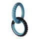 M-Pets (М-Петс) Ring King Double - Іграшка-кільце подвійна гумова для собак, Чорний / Синій, 12,7х12,7х2,2 см