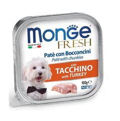 Monge (Монж) DOG FRESH - Нежный паштет c индейкой для собак 100 г