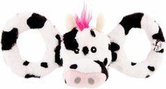 Jolly Pets (Джоллі Петс) TUG-A-MAL Cow Dog Toy - Іграшка-пискавка Корівка для перетягування 11х30х10 см