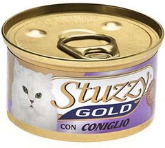 Stuzzy (Штузи) Gold Cat Rabbit - Консервированный корм с кроликом для котов (мусс) 85 г