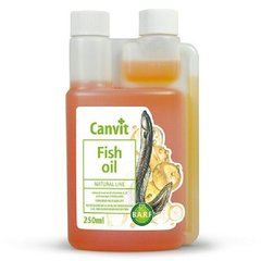 Canvit (Канвіт) Fish Oil - Вітамінна добавка для собак з риб'ячим жиром вугра 250 мл