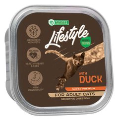 Nature's Protection (Нейчерес Протекшн) Lifestyle Sensitive Digestion Duck - Вологий корм з качкою для дорослих кішок з чутливим травленням 85 г