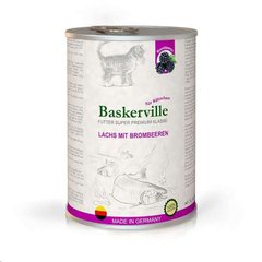 Baskerville (Баскервиль) Lachs Mit Brombeeren - Консервированный корм супер-премиум класса с лососем и ежевикой для котят всех пород 400 г
