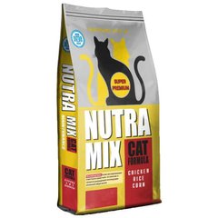 Nutra Mix (Нутра Микс) Maintenance Cat Formula - Сухой корм с курицей и кукурудзой для взрослых кошек со средней активностью 350 г