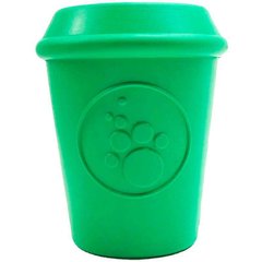 SodaPup (Сода Пап) Coffee Cup – Іграшка-диспенсер для ласощів з суперміцного матеріалу Чашка кави для собак M Червоний