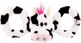 Jolly Pets (Джоллі Петс) TUG-A-MAL Cow Dog Toy - Іграшка-пискавка Корівка для перетягування, 11х30х10 см