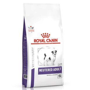 Royal Canin (Роял Канин) Neutered Adult Small Dog - Ветеринарная диета для стерилизованных собак малых пород, склонных к набору лишнего веса и мочекаменной болезни, 1,5 кг
