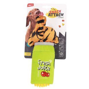M-Pets (М-Петс) Joyful Snack Attack Dog Toy Ozzy - Іграшка-диспенсер для ласощів собак, Салатовий, 10,5x9,5 x22 см