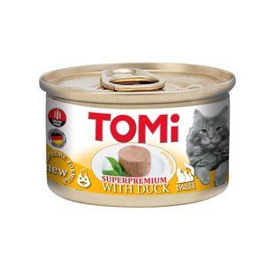 TOMi (Томи) Superpremium Duck &ndash; Консервы с уткой для котов (мусс) 85 г
