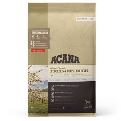 Acana (Акана) Free-Run Duck - Сухий корм з качкою для собак всіх порід на всіх стадіях життя з чутливим травленням, 6 кг