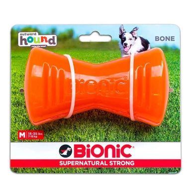 Bionic (Біонік) Opaque Bone &ndash; Іграшка суперміцна Опак Боне Кістка з нішами для ласощів для собак, Зелений, 9,4х5х4 см
