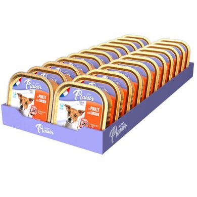 Plaisir (Плезир) Adult Dog Chicken Terrine - Полнорационный влажный корм с курицей для взрослых собак (террин) 150 г