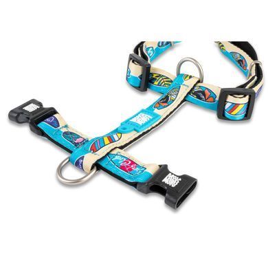 Max&Molly (Макс энд Молли) H-Harness - Шлея для собак Aloha с принтом Алоха, S