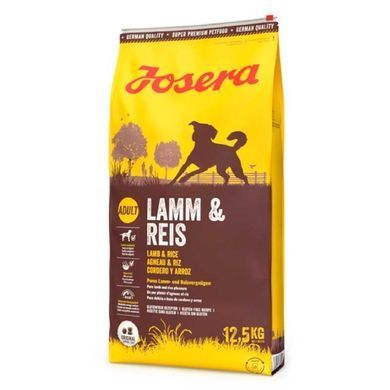 Josera (Йозера) All Sizes Adult Lamb & Rice - Сухой корм с ягненком и рисом для собак с умеренной и низкой активностью, 12,5 кг