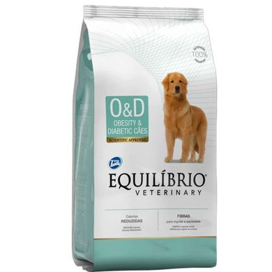 Equilibrio Veterinary (Эквилибрио Ветеринари) Dog Obesity & Diabetic - Сухой лечебный корм для собак, страдающих от ожирения и сахарного диабета 2 кг