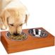 Koopman (Купмен) Dogs Collection Bowls - Миски из нержавеющей стали на подставке для собак 2х300 мл