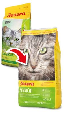 Josera (Йозера) SensiCat - Сухой корм с птицей для кошек с чувствительным пищеварением 400 г