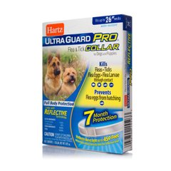 Hartz (Харц) UltraGuard Pro Flea&Tick Collar for Dogs and Puppies - Протипаразитарний світловідбиваючий нашийник для собак і цуценят 65 см