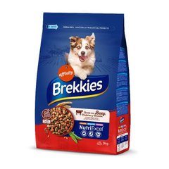 Brekkies (Брекис) Dog Beef - Сухой корм с говядиной для взрослых собак различных пород 3 кг