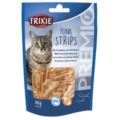 Trixie (Трикси) PREMIO Tuna Strips - Лакомство Полосы из тунца и белой рыбой для кошек 20 г