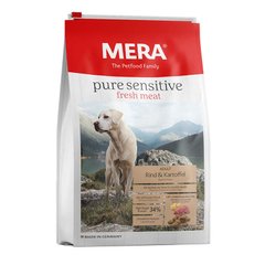 Mera (Мера) Dog Pure Sensitive Fresh meat Rind&Kartoffel - Сухой беззерновой корм с говядиной и картофелем для собак 12,5 кг