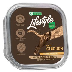 Nature's Protection (Нейчерес Протекшн) Lifestyle Sensitive Digestion Chicken - Вологий корм з куркою для дорослих котів з чутливим травленням 85 г