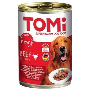 TOMi (Томи) Beef - Консервированный корм с говядиной для собак 1,2 кг