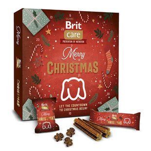 Brit Care (Брит Кеа) Advent Calendar - Рождественский адвент-календарь лакомств для собак, 24 шт. (250 г)