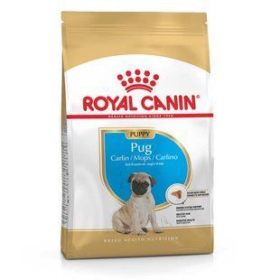 Royal Canin (Роял Канин) Pug Puppy - Сухой корм с мясом птицы для щенков породы мопс, 1,5 кг