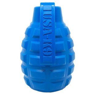 SodaPup (Сода Пап) Usa-K9 Grenade &ndash; Игрушка-диспенсер для лакомств Граната с супермицного материалу для собак, Красный, M