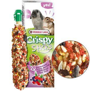 Versele-Laga (Верселе-Лага) Crispy Sticks Forest Fruit - Лакомство "Лесные фрукты" для декоративных кроликов и шиншилл 2х55 г