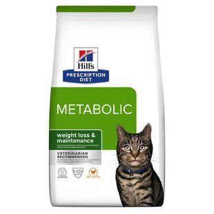 Hill's (Хіллс) Prescription Diet Metabolic Weight Loss (Weight Management) - Корм-дієта з куркою для кішок, які страждають на ожиріння, надмірну вагу, 3 кг