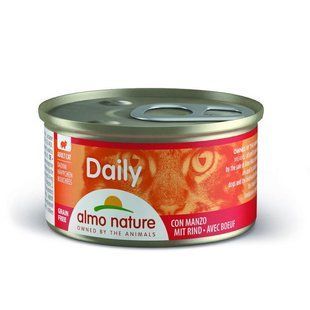 Almo Nature (Альмо Натюр) Daily Menu Cat - Консервований корм "Шматочки в соусі з яловичиною" для котів 85 г