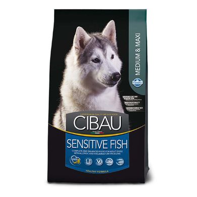 Farmina (Фарміна) Cibau Sensitive Fish Medium/Maxi – Сухий корм із рибою для дорослих собак середніх та великих порід із чутливим травленням 2,5 кг